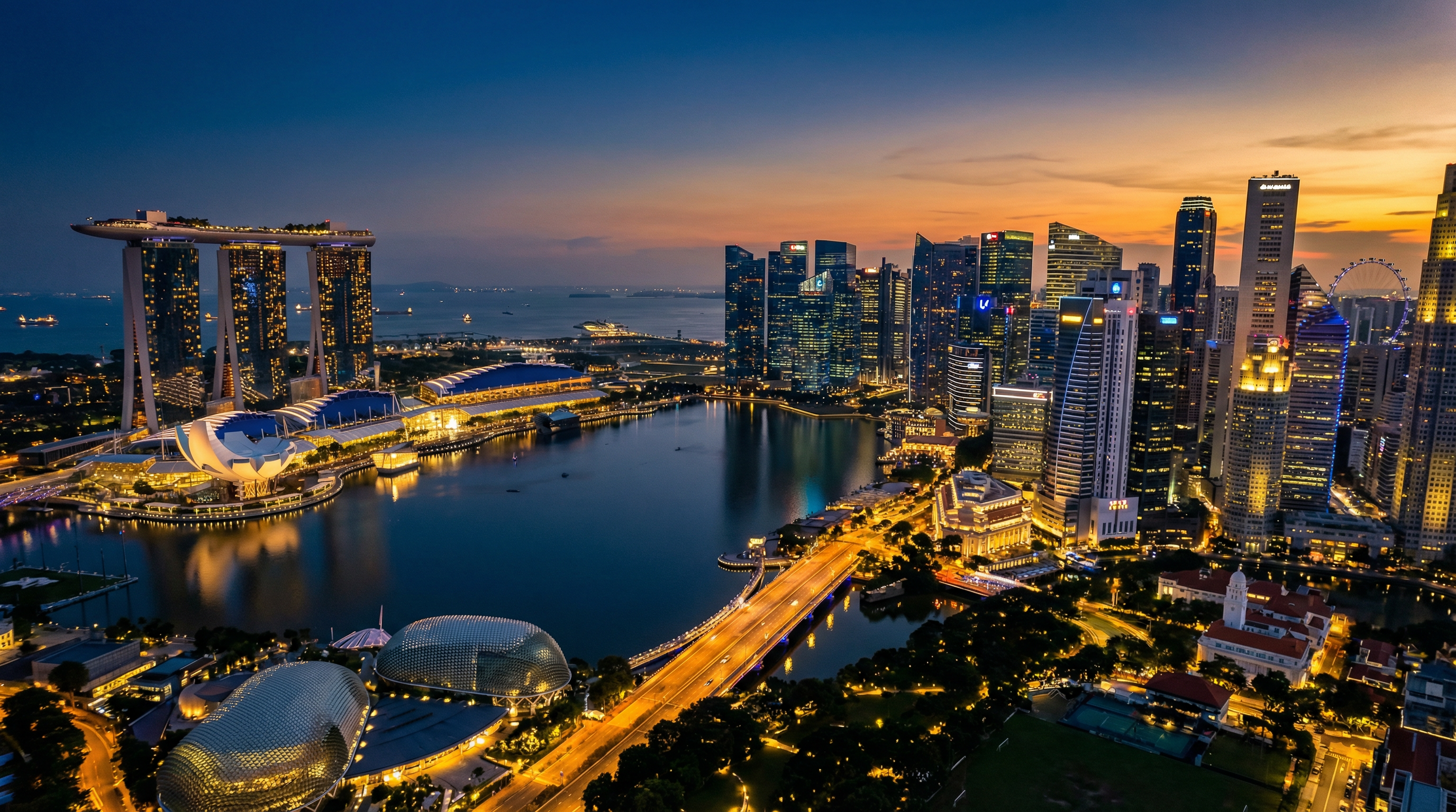 Singapore Marina Bay Skyline